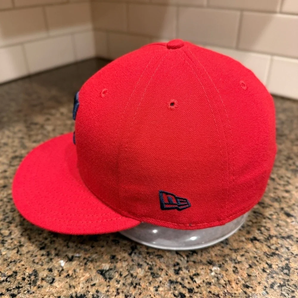 Cleveland Indians New Era 59FIFTY Hat Cap 7 1/2 Made‎ in USA MLB Baseball